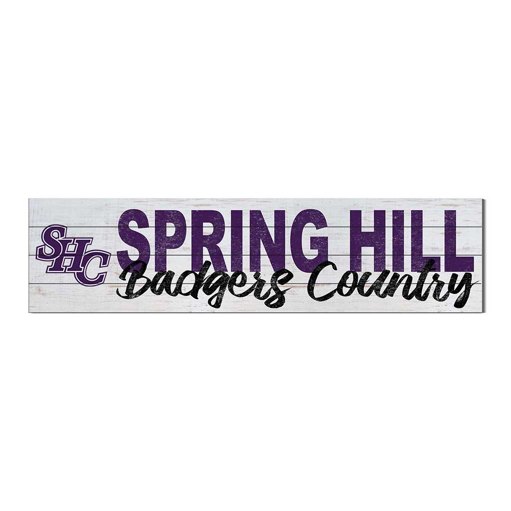 40x10 Sign With Logo Spring Hill College Badgers