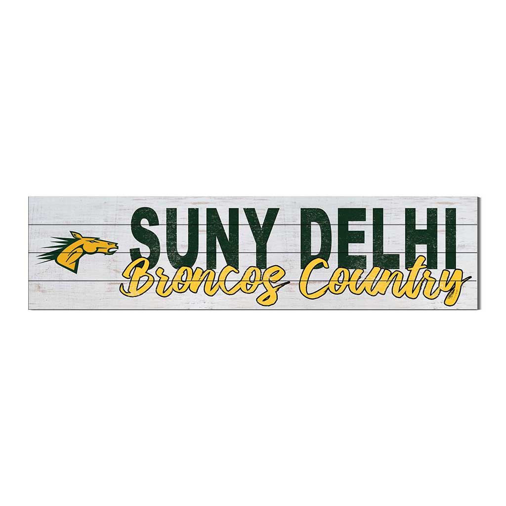 40x10 Sign With Logo SUNY Delhi Broncos