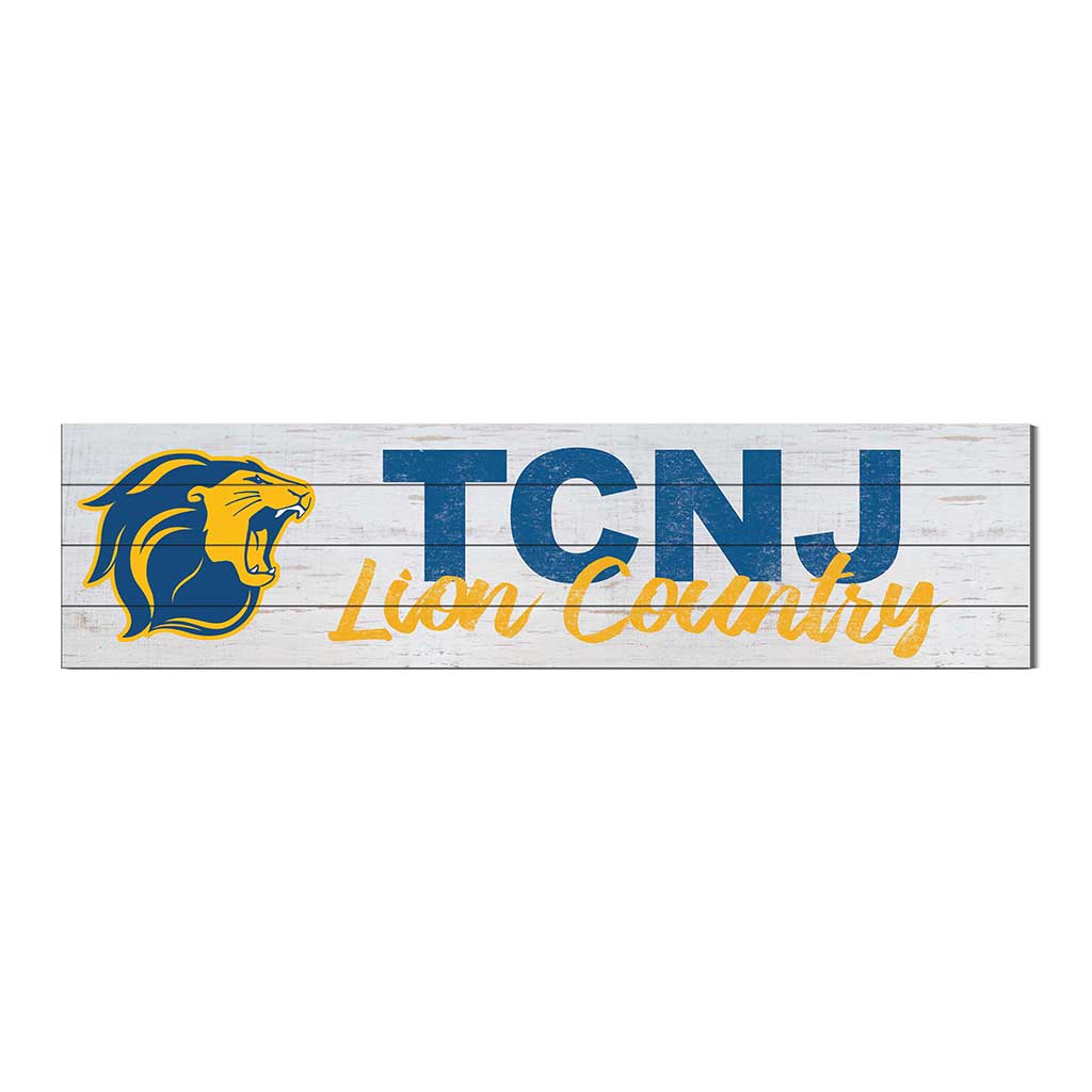 40x10 Sign With Logo The College of New Jersey Lions