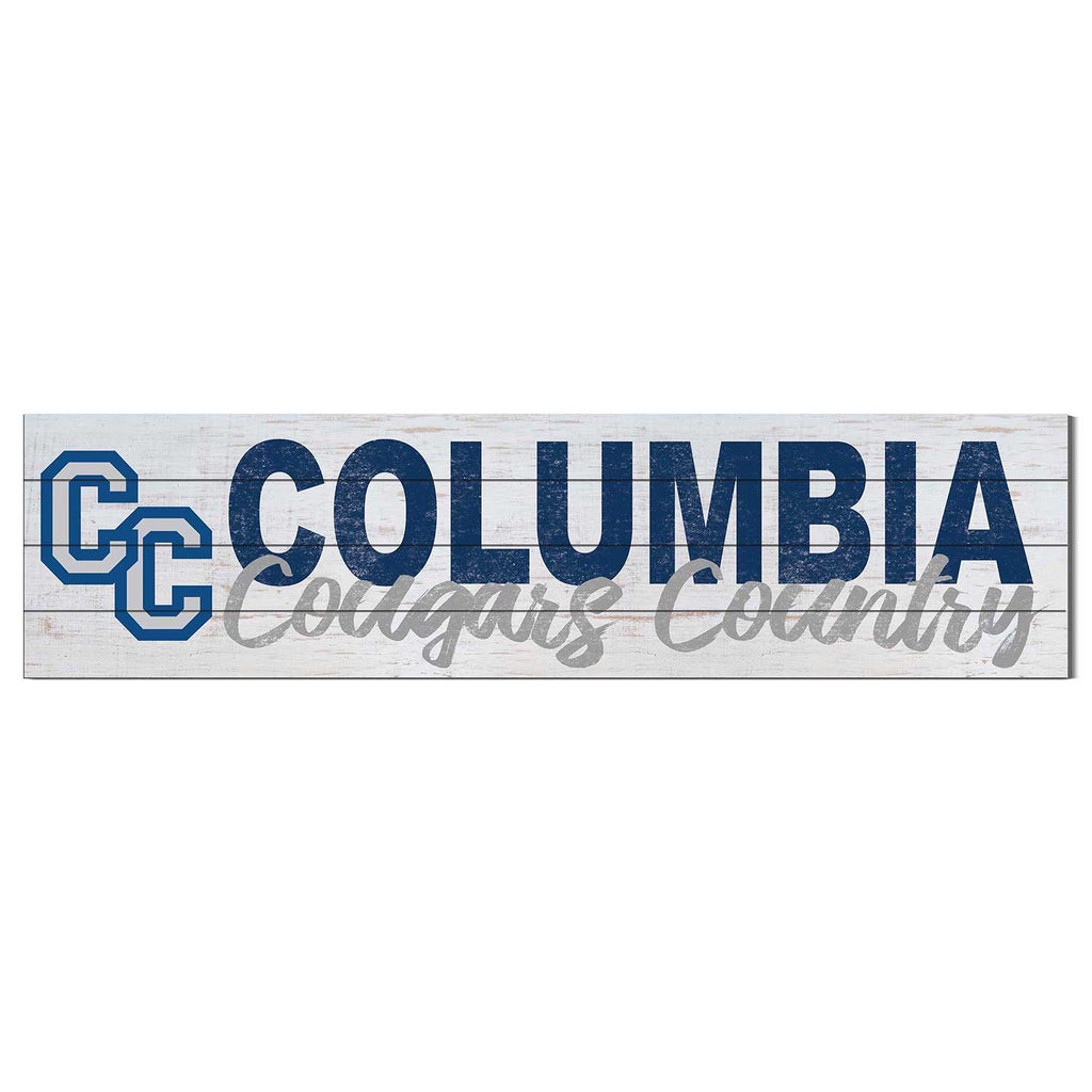 40x10 Sign With Logo Columbia College Lions