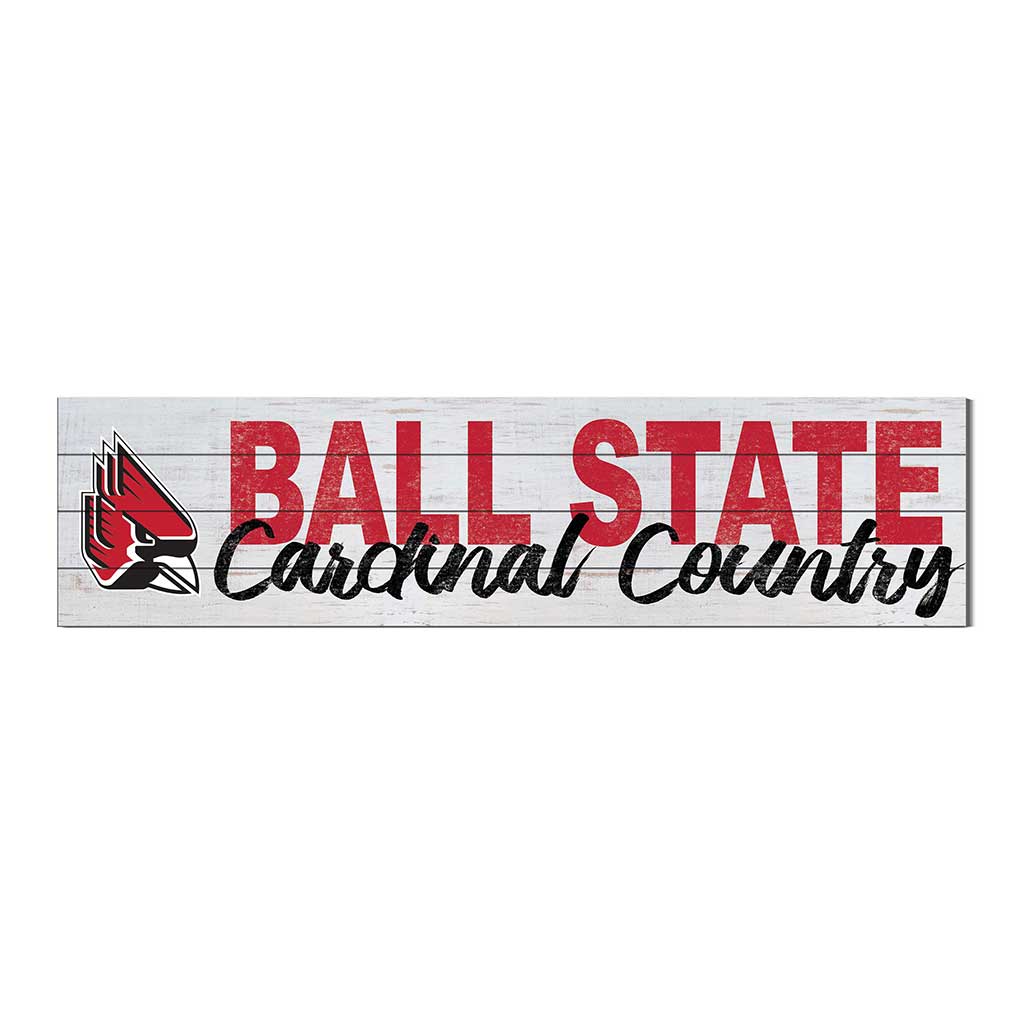 40x10 Sign With Logo Ball State Cardinals