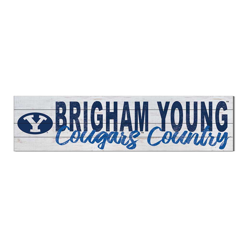 40x10 Sign With Logo Brigham Young Cougars