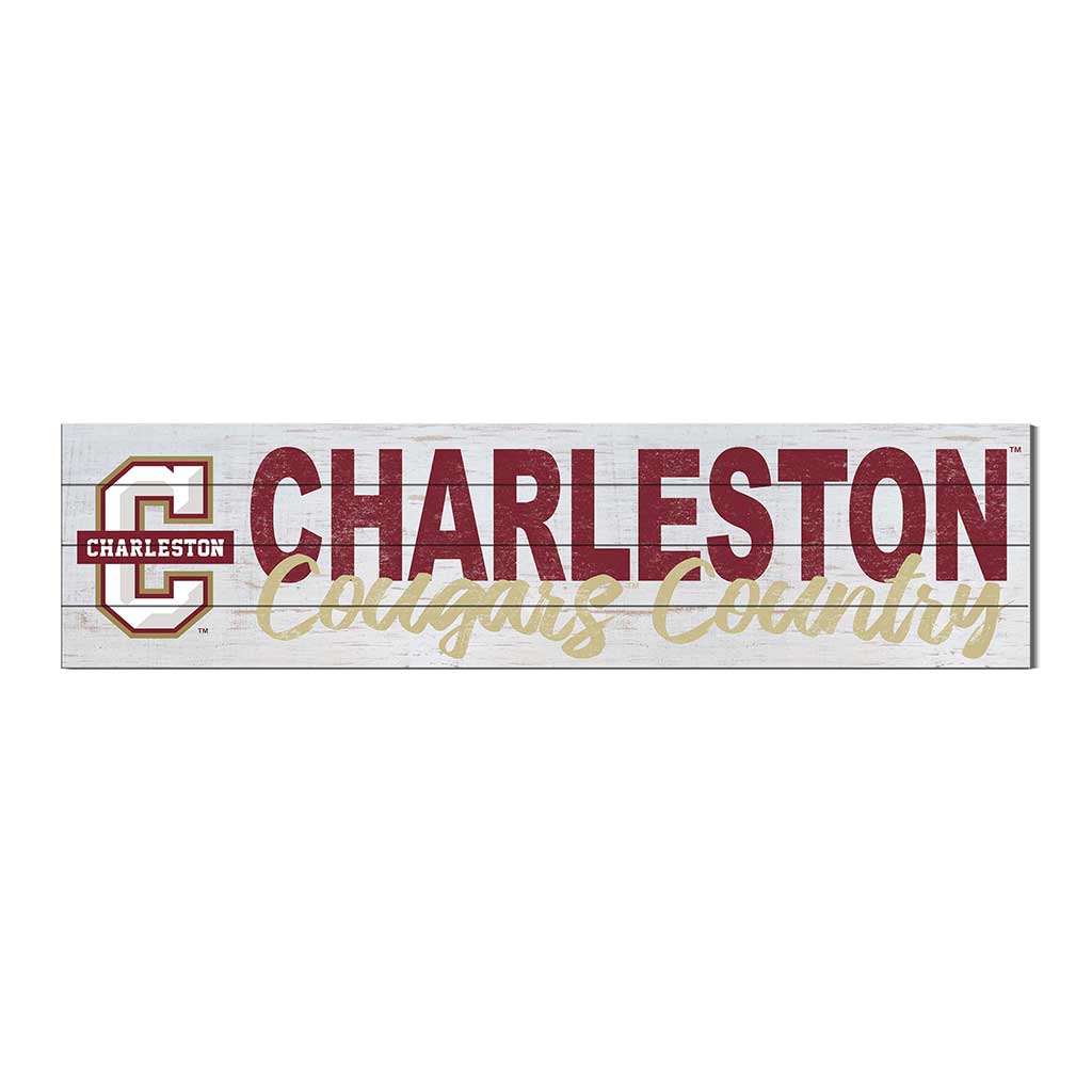 40x10 Sign With Logo Charleston College Cougars