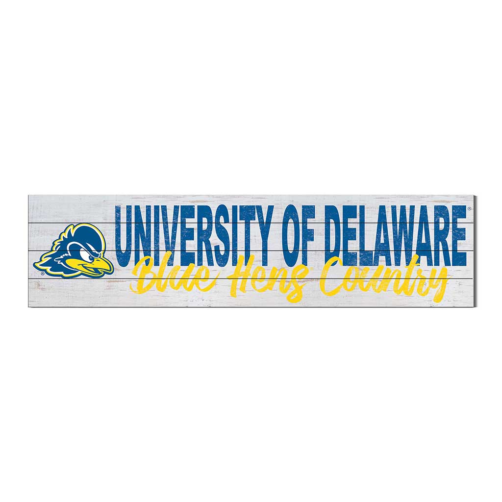 40x10 Sign With Logo Delaware Fightin Blue Hens