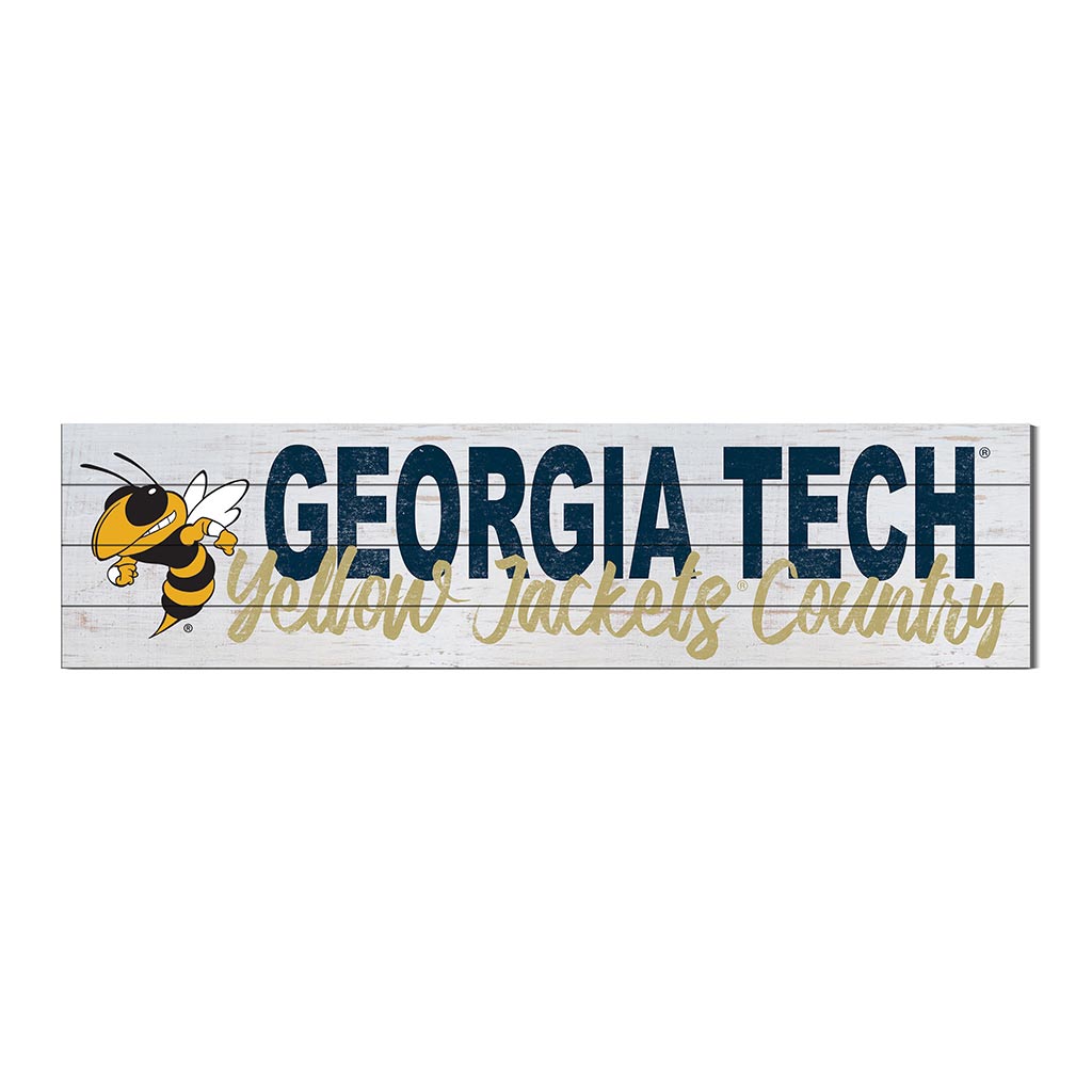 40x10 Sign With Logo Georgia Tech Yellow Jackets