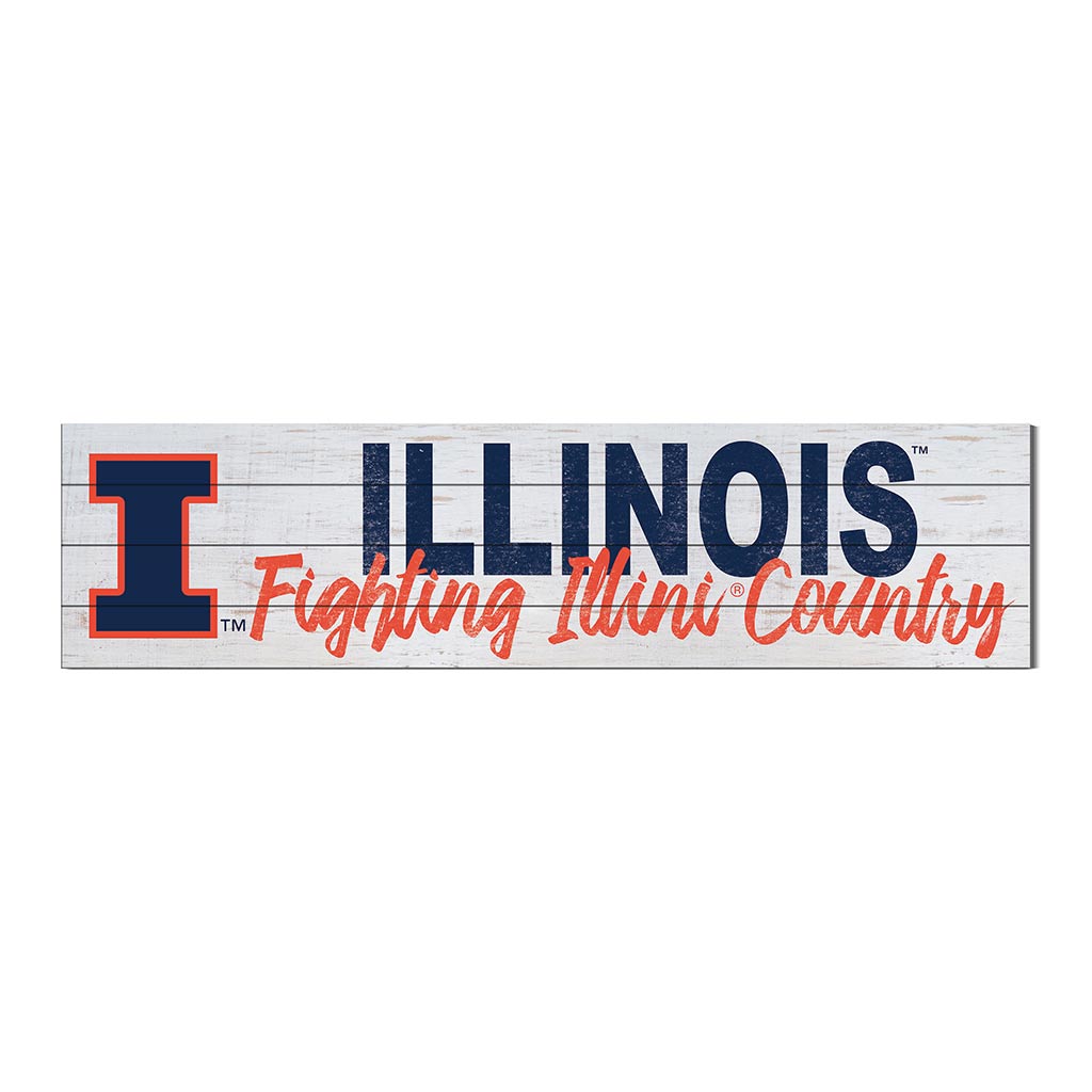 40x10 Sign With Logo Illinois Fighting Illini