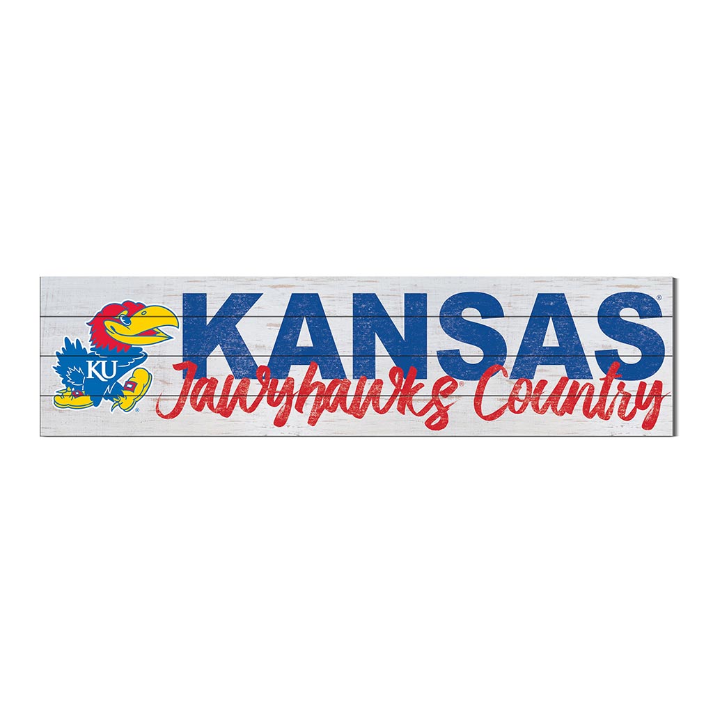 40x10 Sign With Logo Kansas Jayhawks