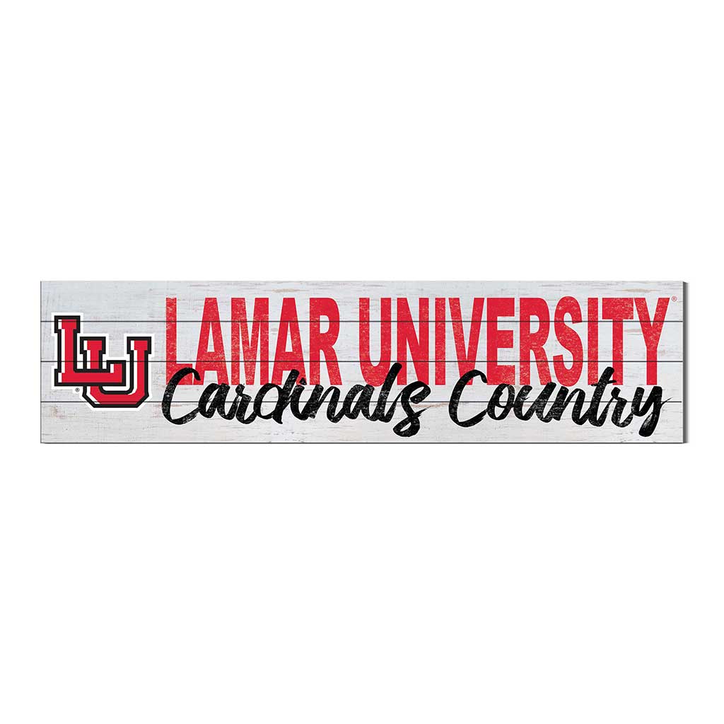 40x10 Sign With Logo Lamar Cardinals