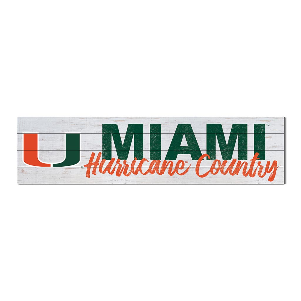 40x10 Sign With Logo Miami Hurricanes