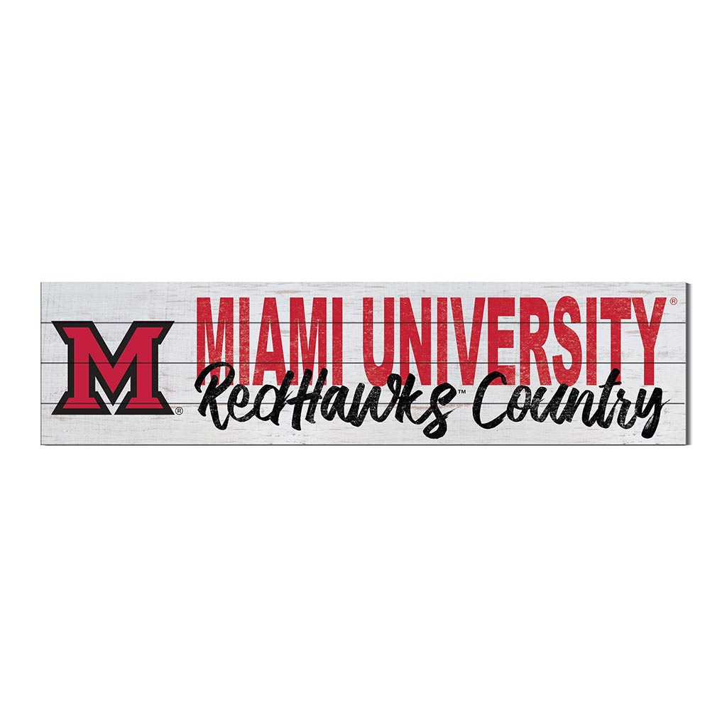 40x10 Sign With Logo Miami of Ohio Redhawks