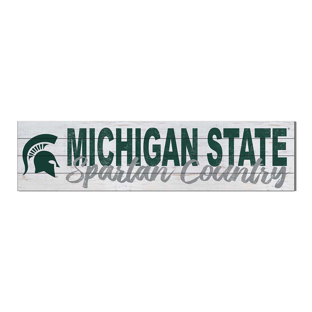 40x10 Sign With Logo Michigan State Spartans