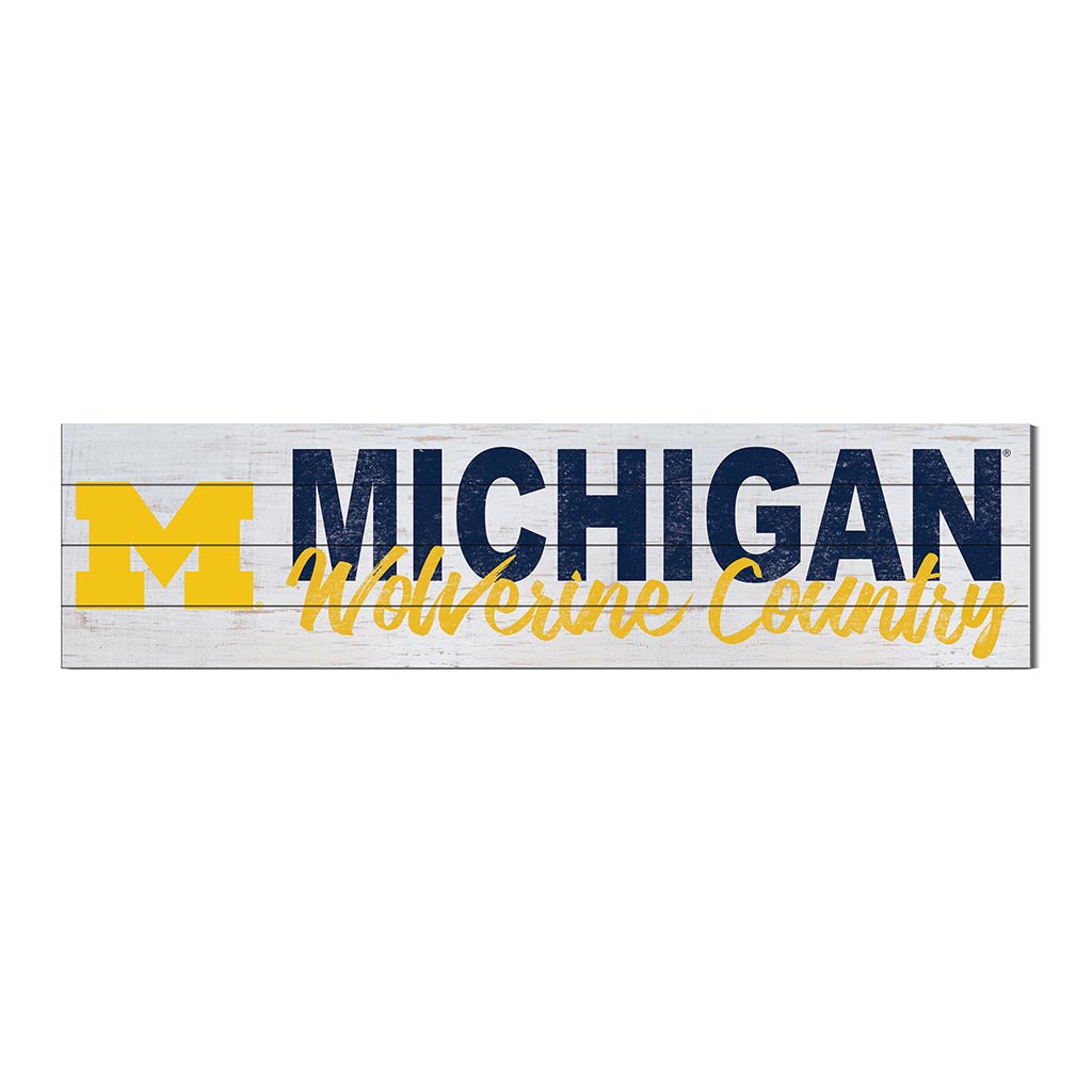 40x10 Sign With Logo Michigan Wolverines