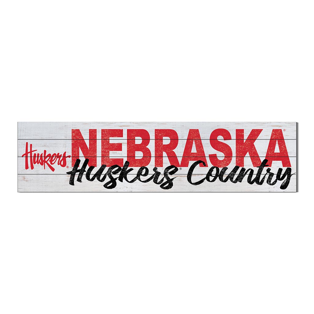 40x10 Sign With Logo Nebraska Cornhuskers