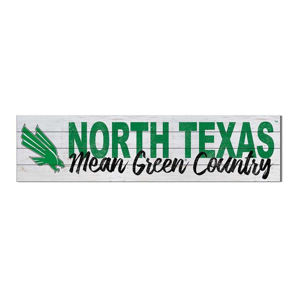 40x10 Sign With Logo North Texas Mean Green