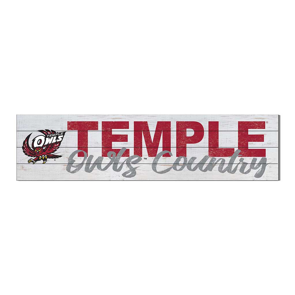 40x10 Sign With Logo Temple Owls