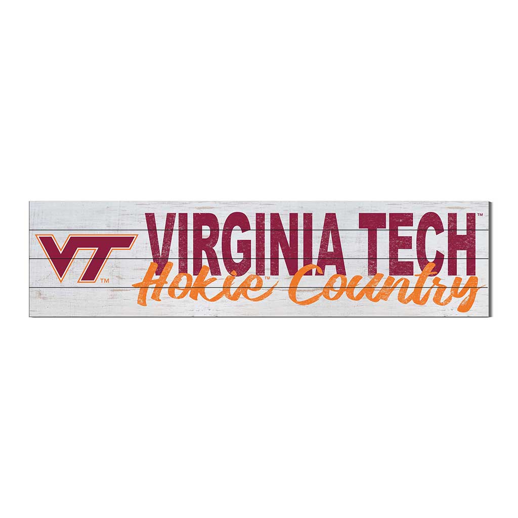 40x10 Sign With Logo Virginia Tech Hokies