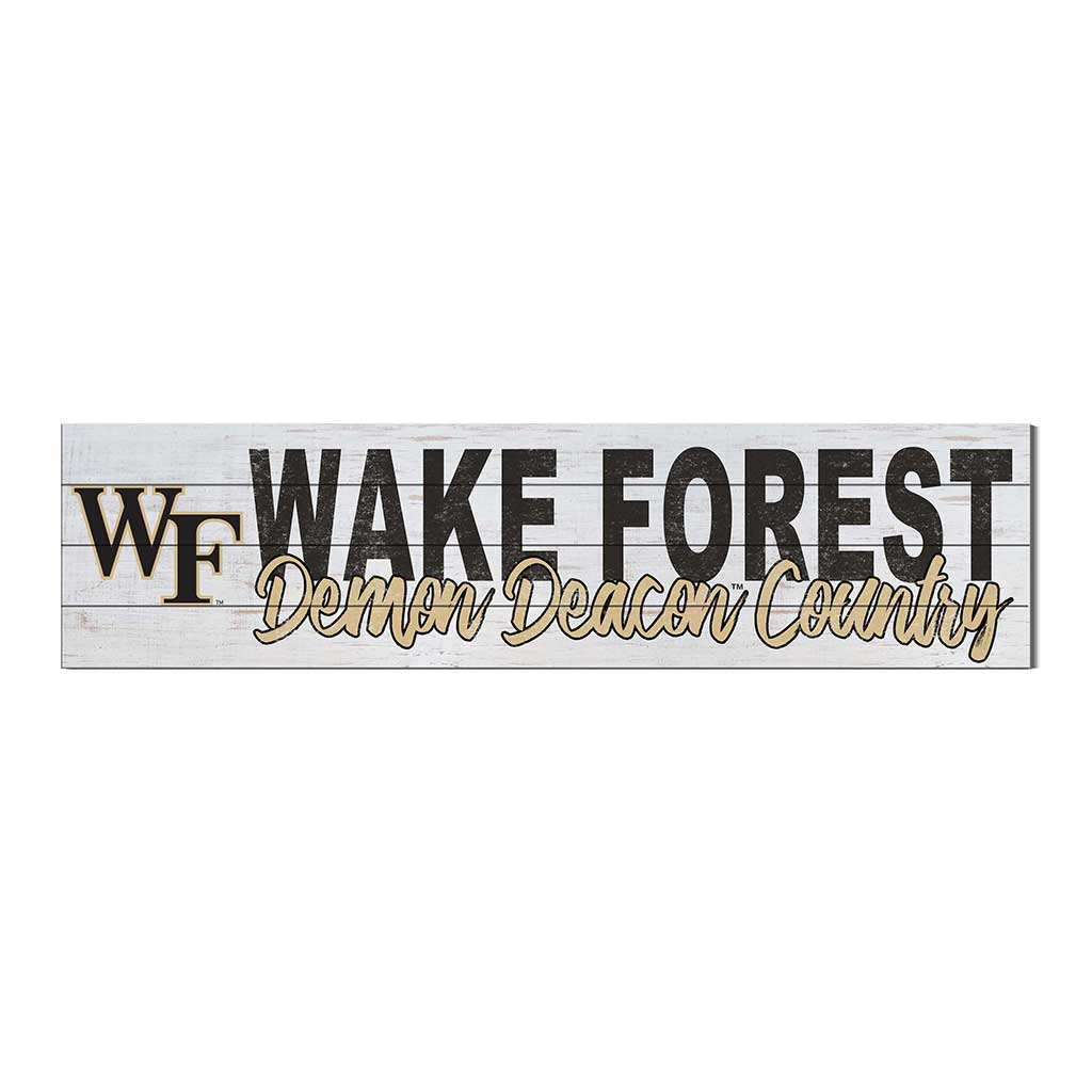 40x10 Sign With Logo Wake Forest Demon Deacons