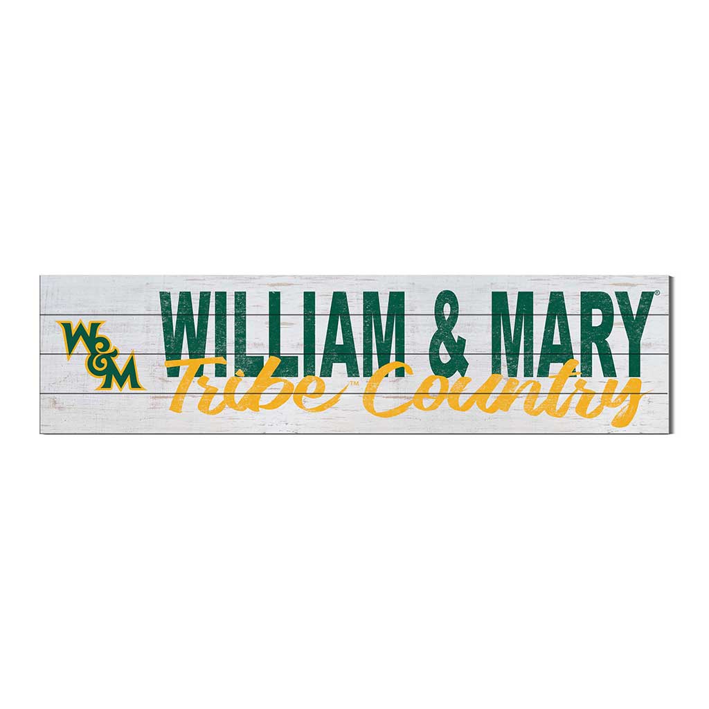 40x10 Sign With Logo William and Mary Tribe