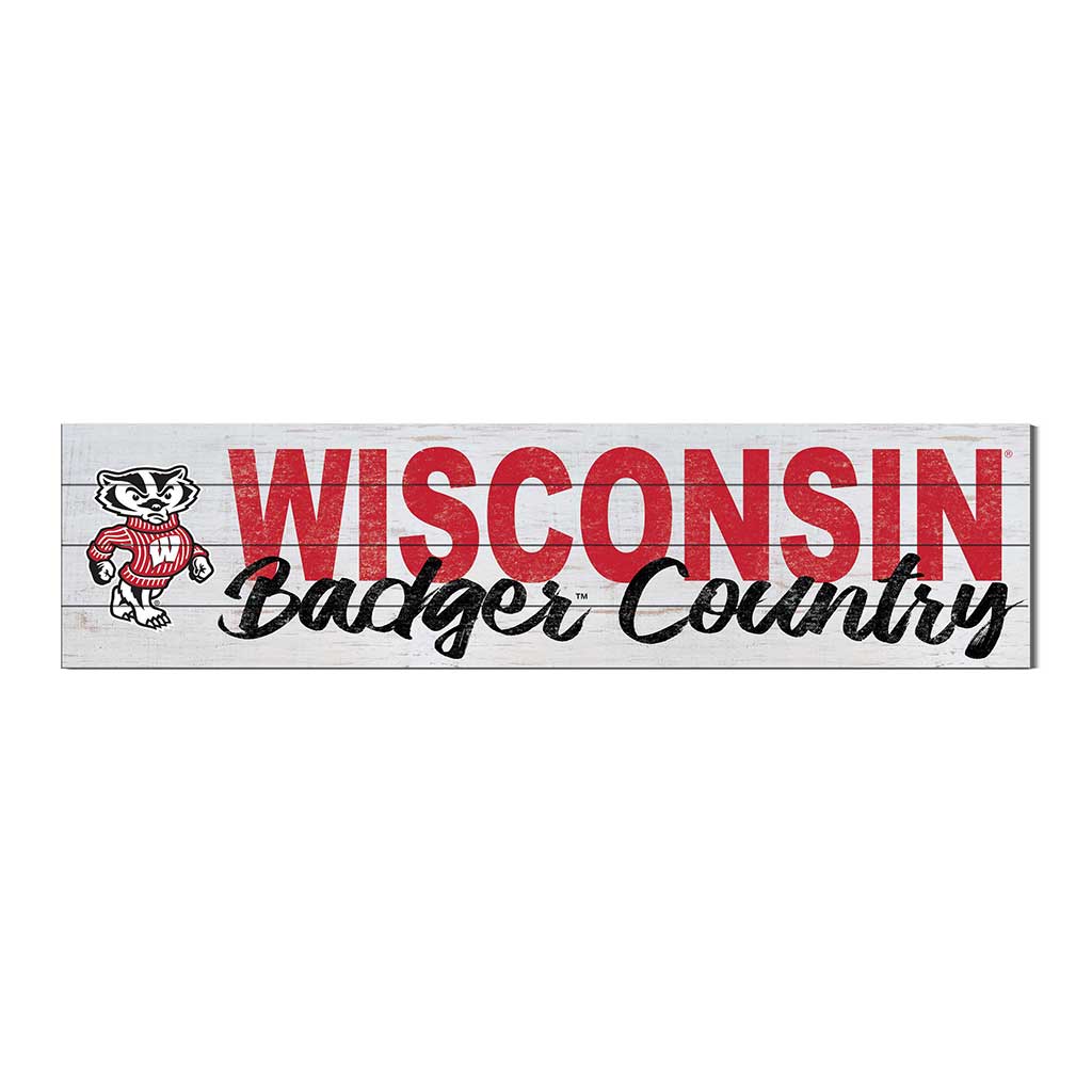 40x10 Sign With Logo Wisconsin Badgers