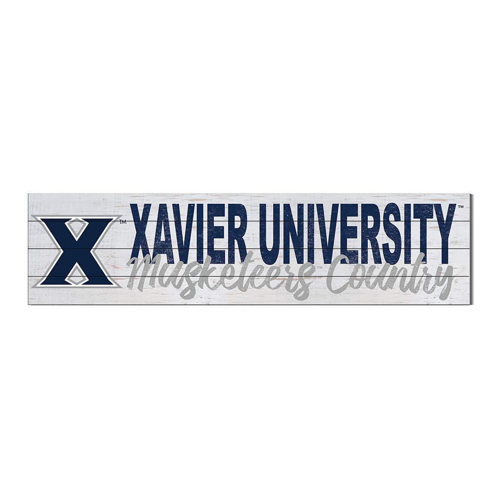 40x10 Sign With Logo Xavier Ohio Musketeers