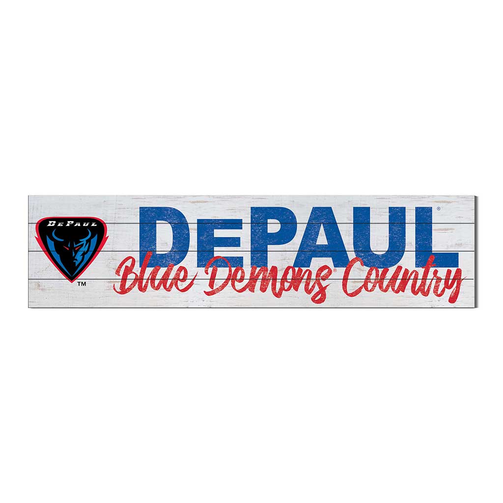 40x10 Sign With Logo DePaul Blue Demons