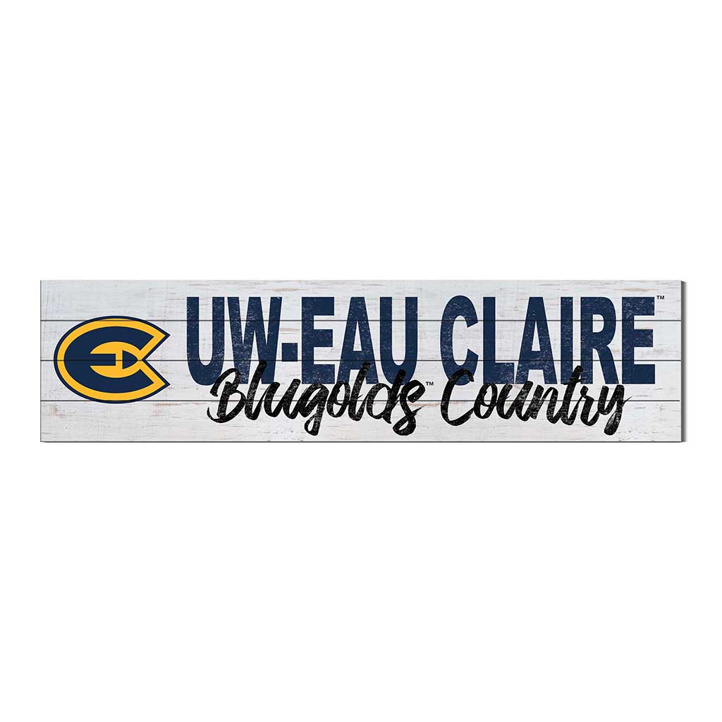 40x10 Sign With Logo Eau Claire University Blugolds