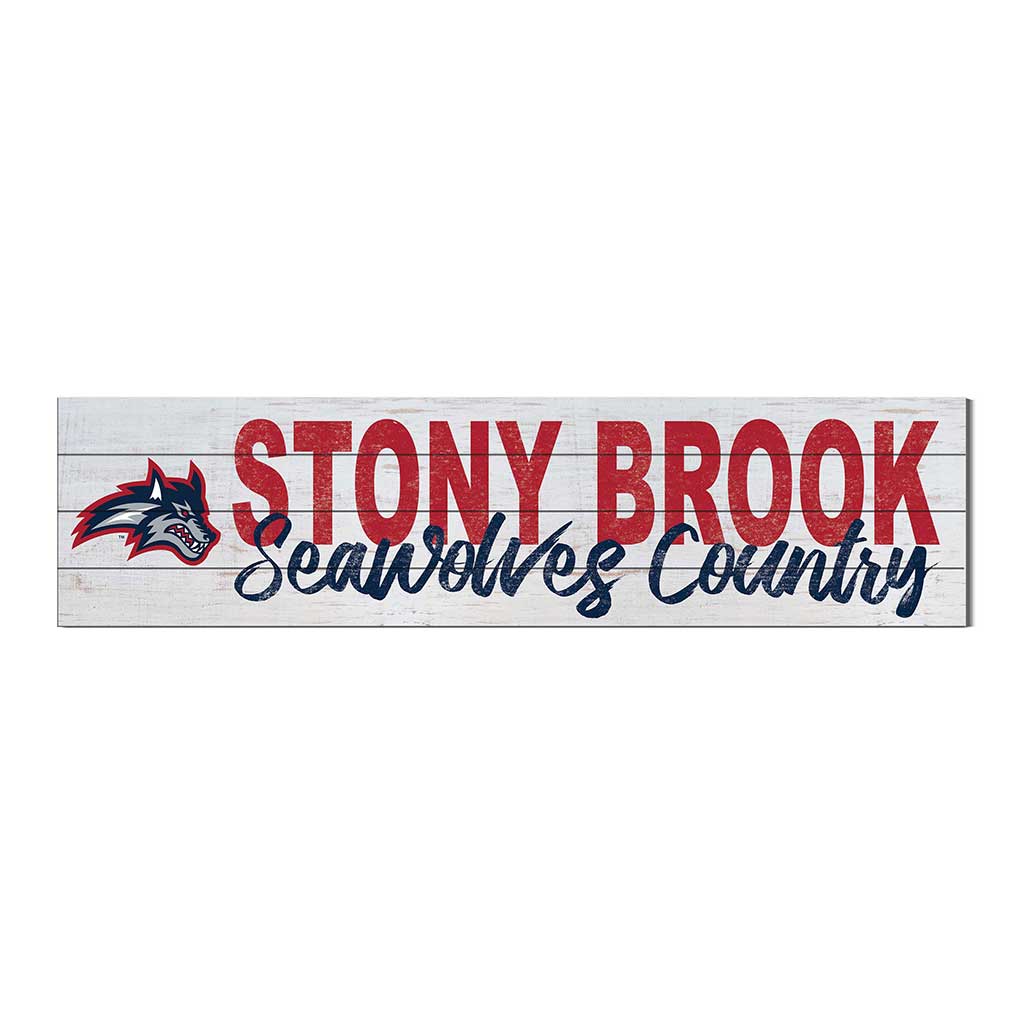 40x10 Sign With Logo Stony Brook Seawolves