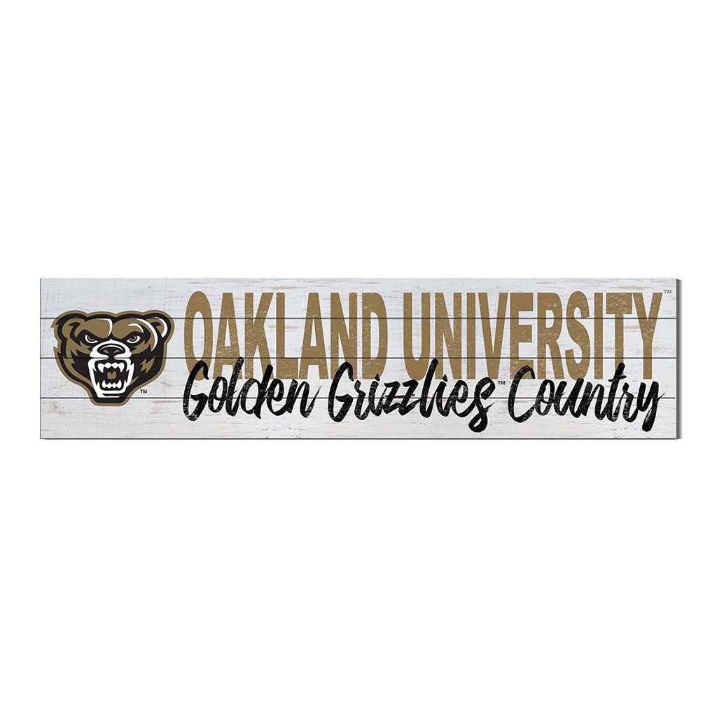 40x10 Sign With Logo Oakland University Golden Grizzlies