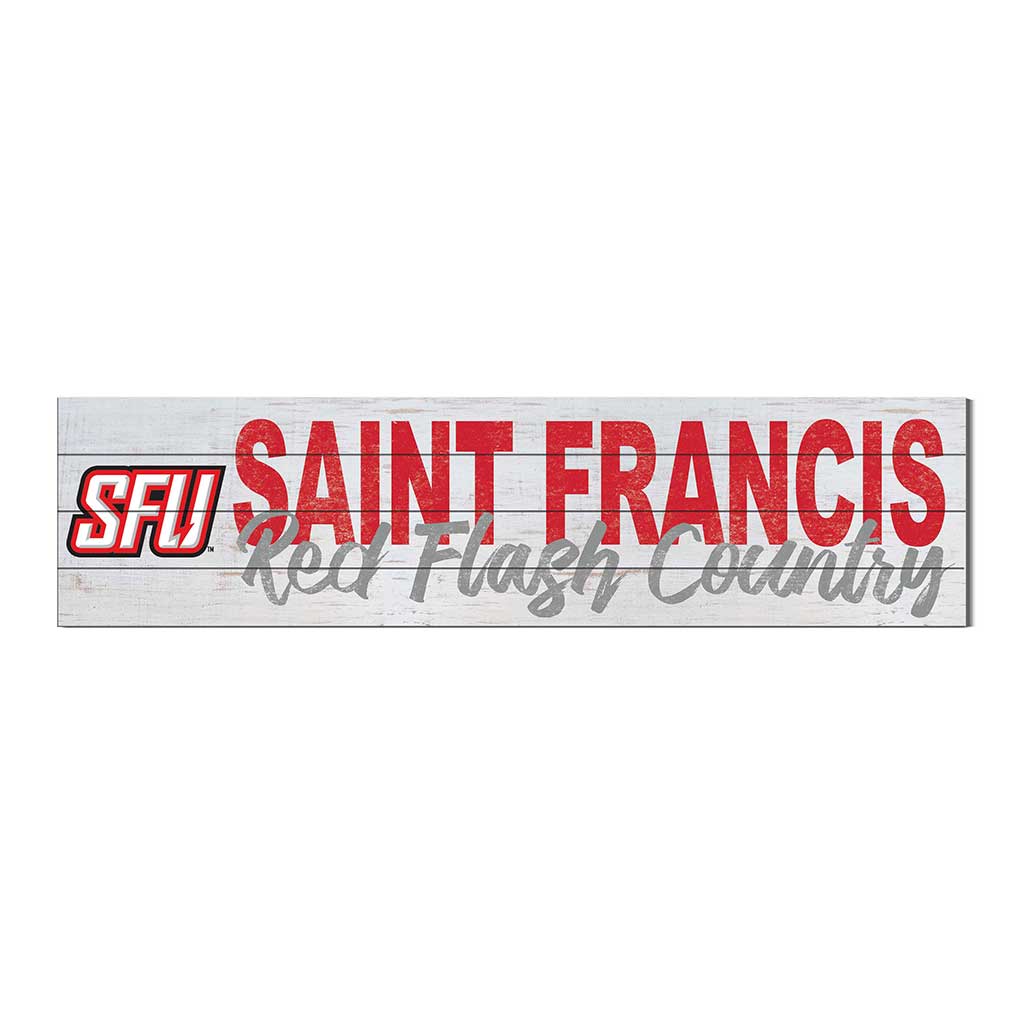 40x10 Sign With Logo Saint Francis Red Flash