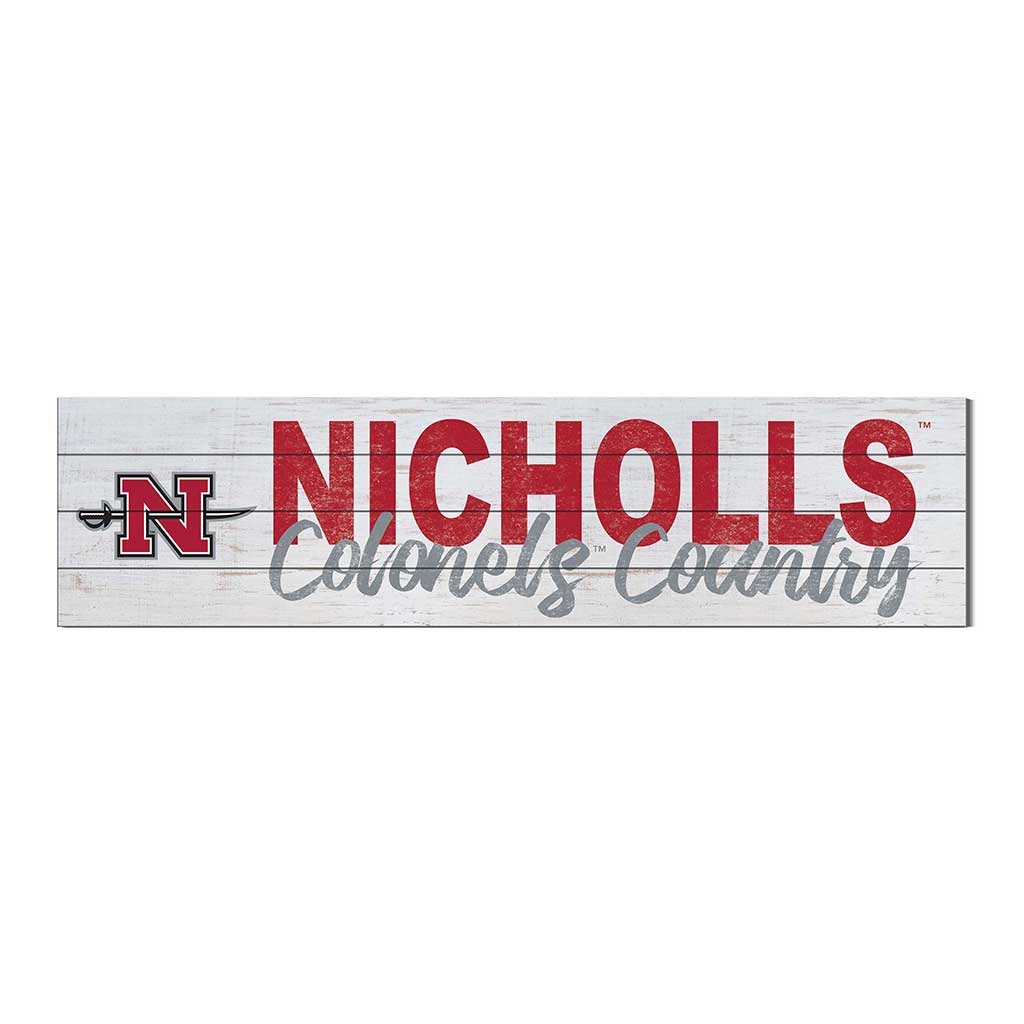 40x10 Sign With Logo Nicholls State Colonels