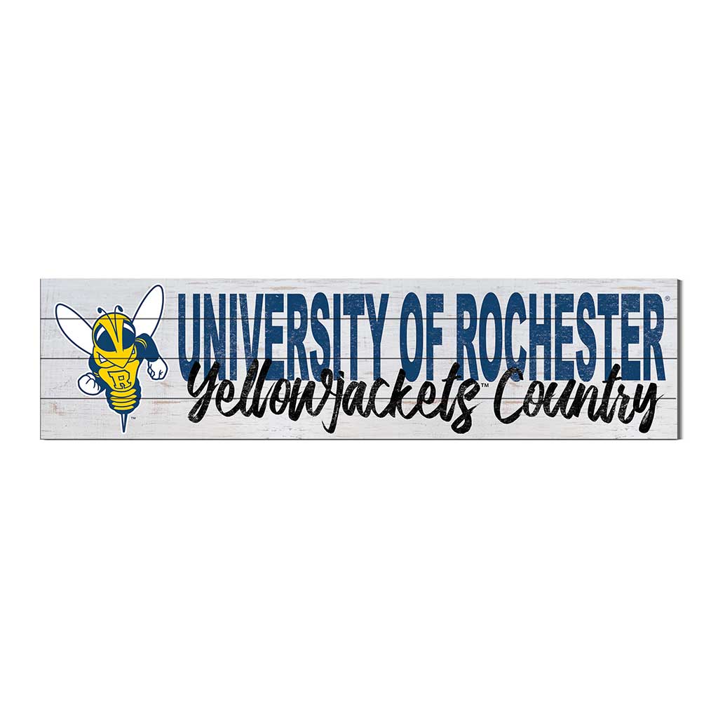 40x10 Sign With Logo University of Rochester Yellowjacket