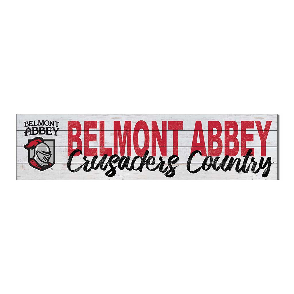 40x10 Sign With Logo Belmont Abbey College CRUSADERS