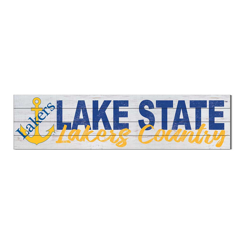 40x10 Sign With Logo Lake Superior State University LAKERS