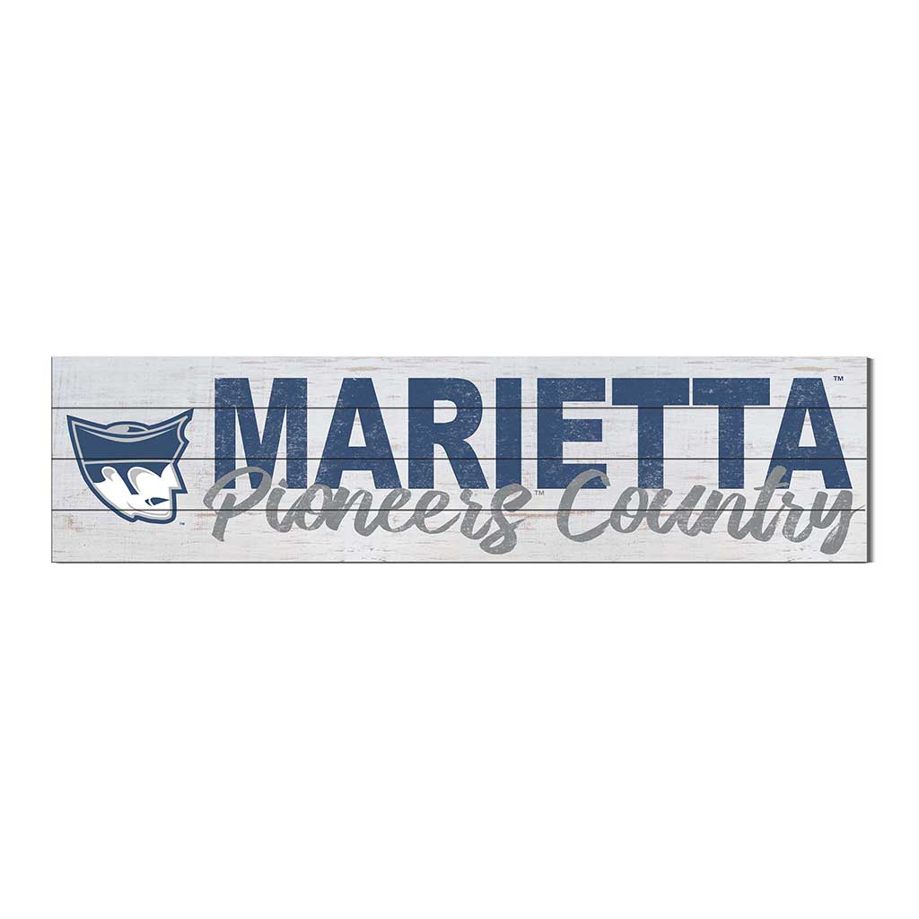 40x10 Sign With Logo Marietta College Pioneers