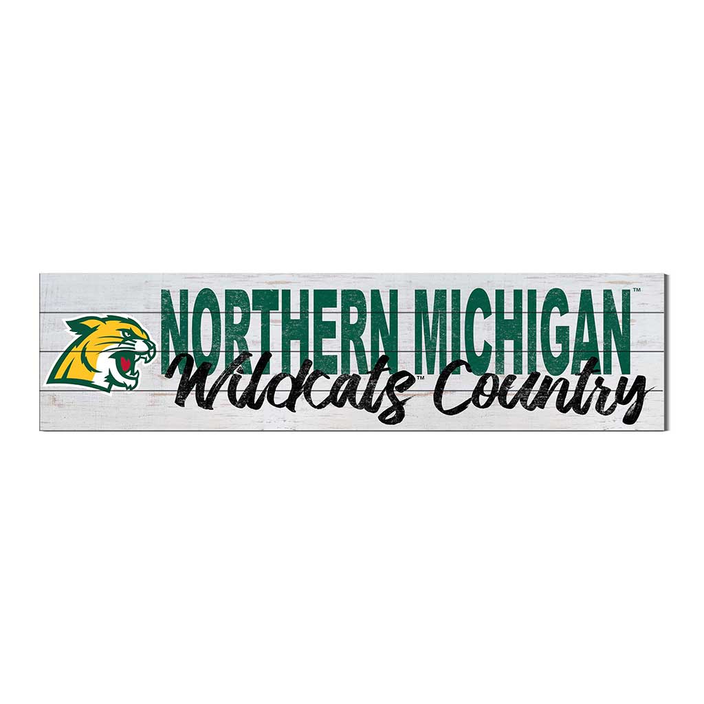 40x10 Sign With Logo Northern Michigan University Wildcats