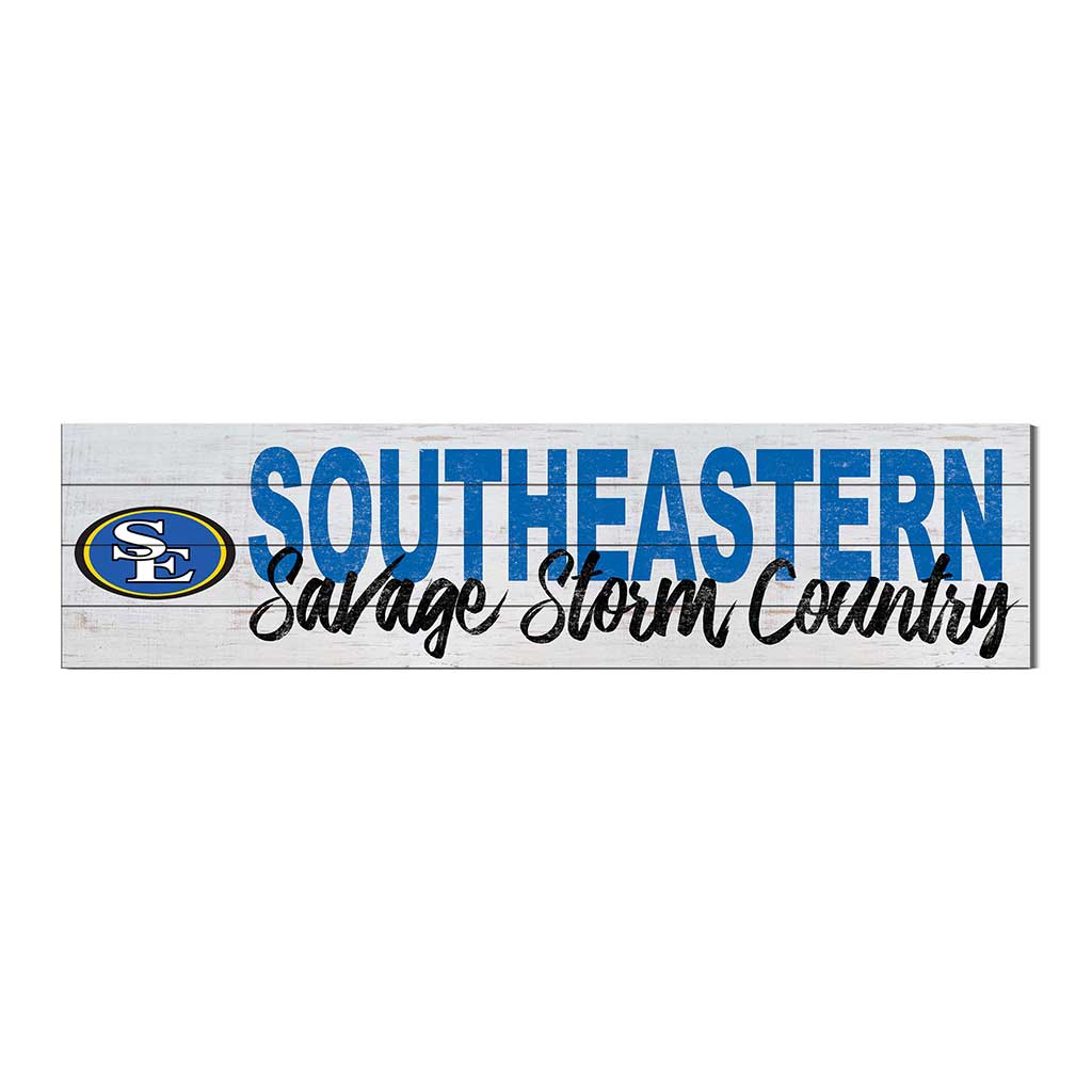 40x10 Sign With Logo Southeastern Oklahoma State University Savage Storm