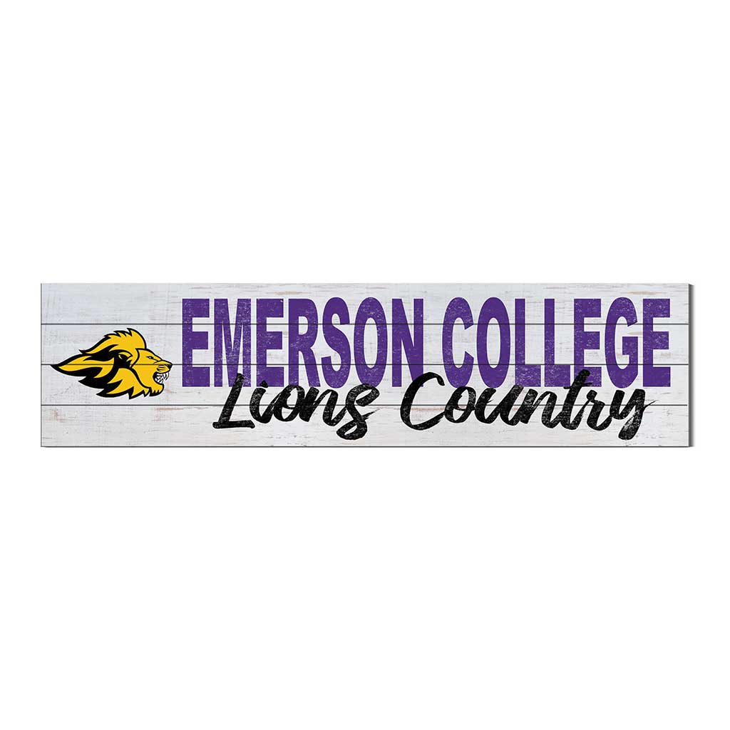 40x10 Sign With Logo Emerson College Lions