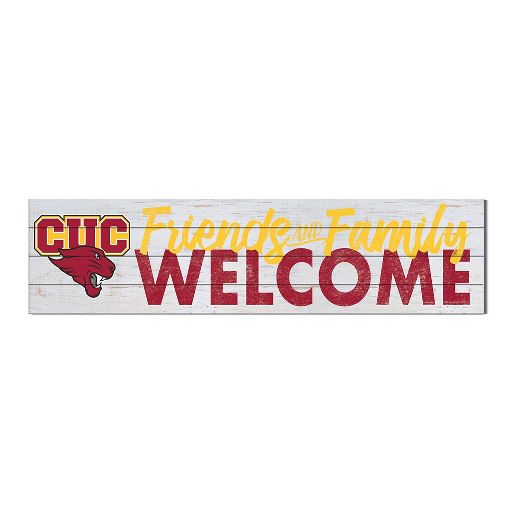 40x10 Sign Friends Family Welcome Concordia University - Chicago Cougars