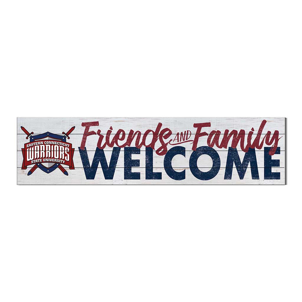 40x10 Sign Friends Family Welcome Eastern Connecticut State University Warriors