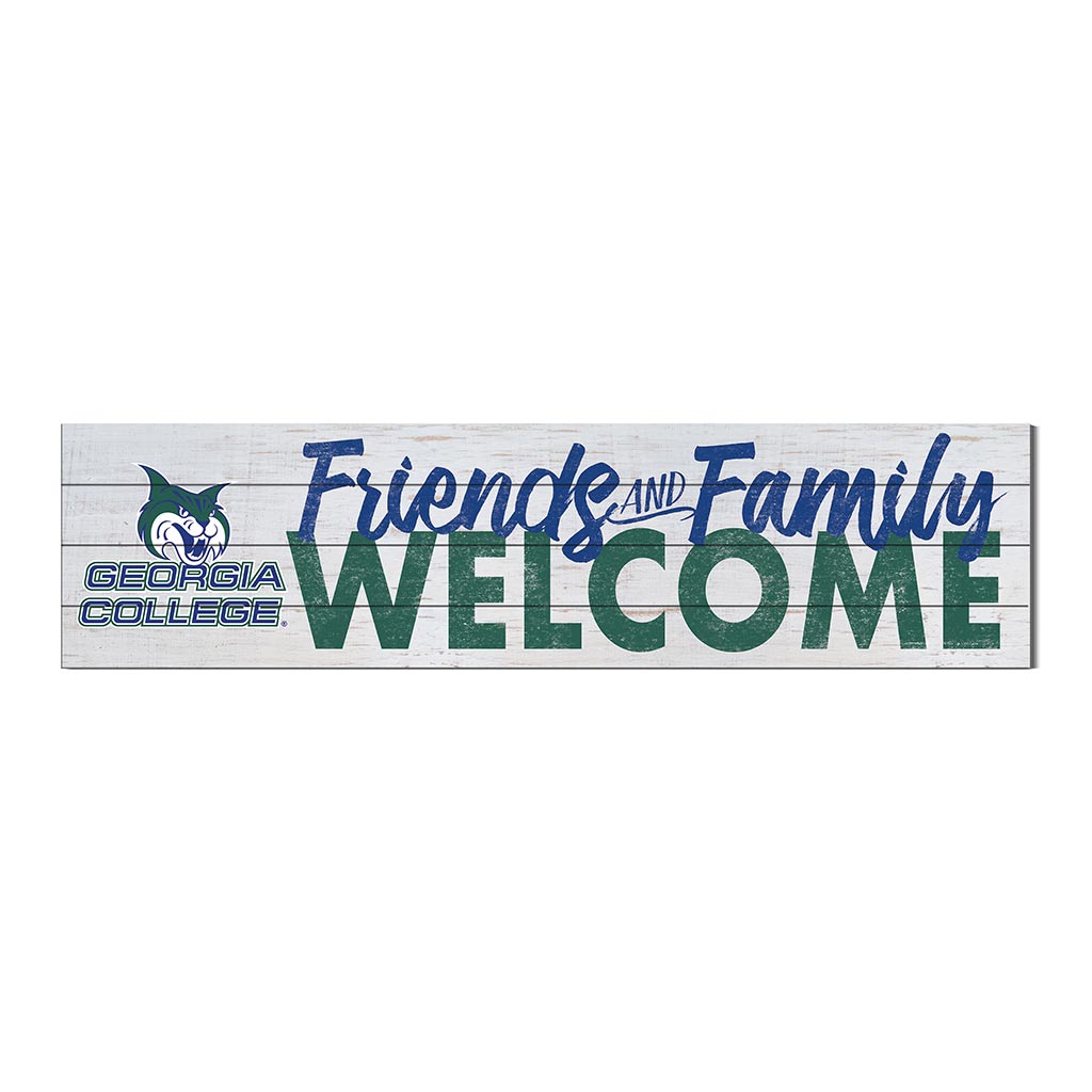 40x10 Sign Friends Family Welcome Georgia College Bobcats