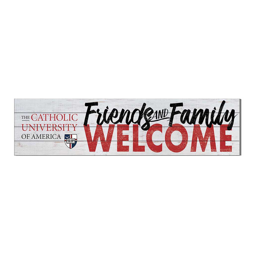40x10 Sign Friends Family Welcome The Catholic University of America Cardinals