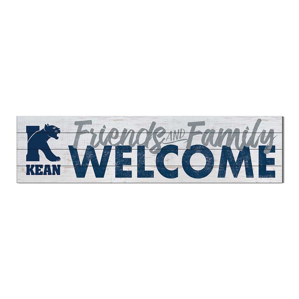 40x10 Sign Friends Family Welcome Kean University Cougars