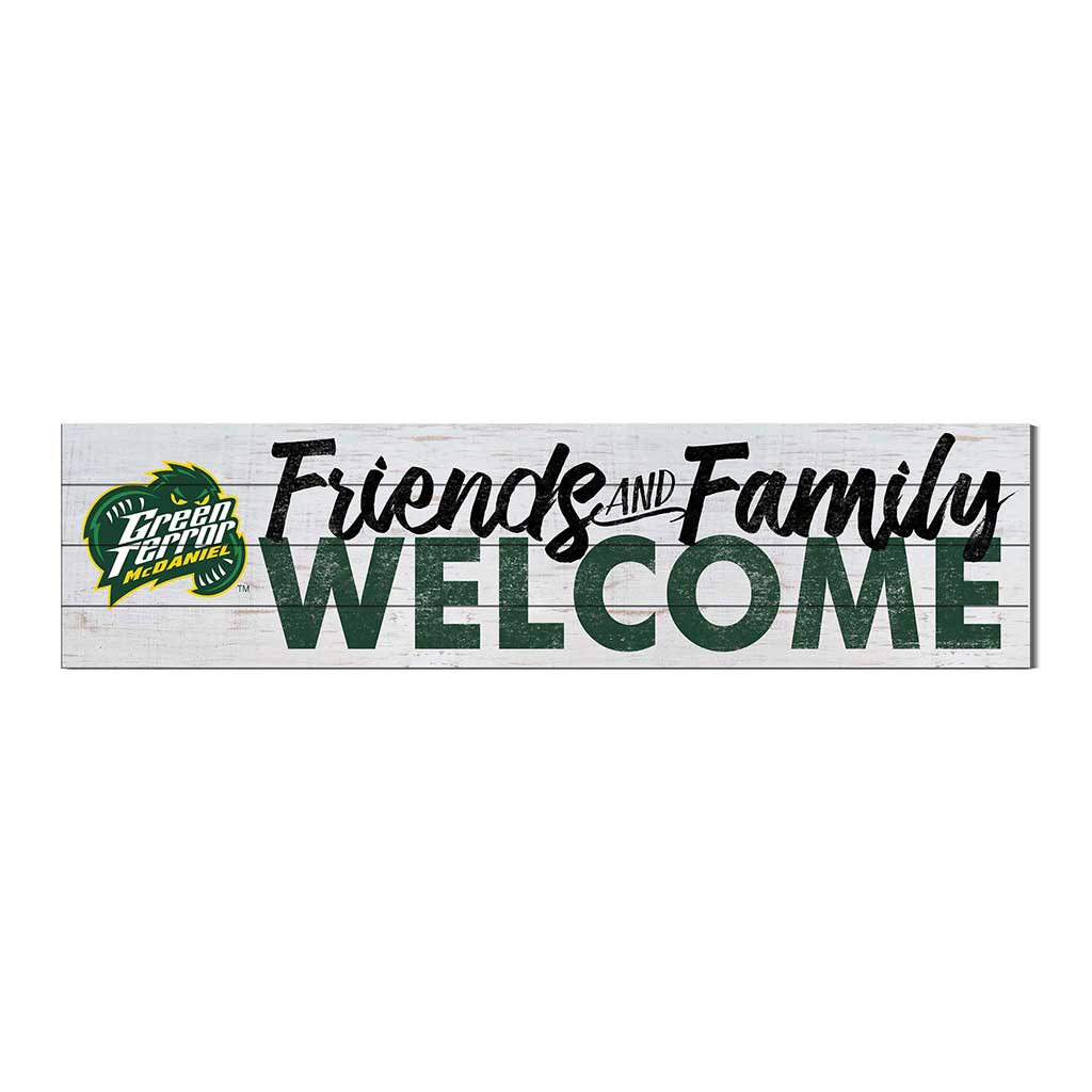 40x10 Sign Friends Family Welcome McDaniel College Green Terror