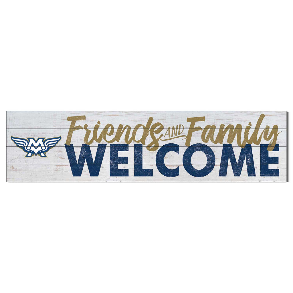 40x10 Sign Friends Family Welcome Mount Mary University Blue Angels