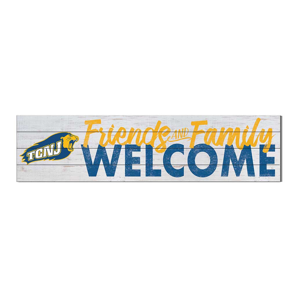 40x10 Sign Friends Family Welcome The College of New Jersey Lions