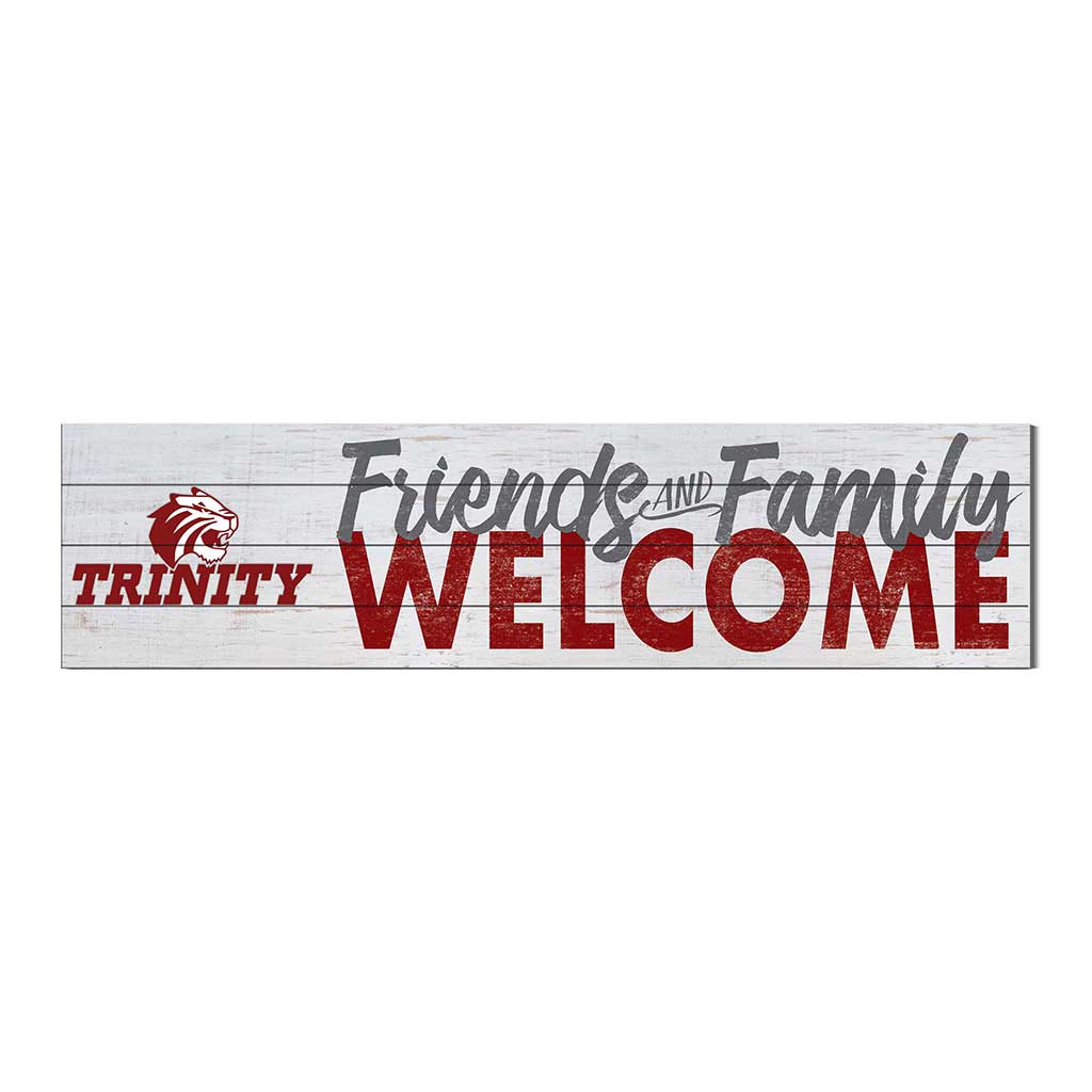 40x10 Sign Friends Family Welcome Trinity University Tigers