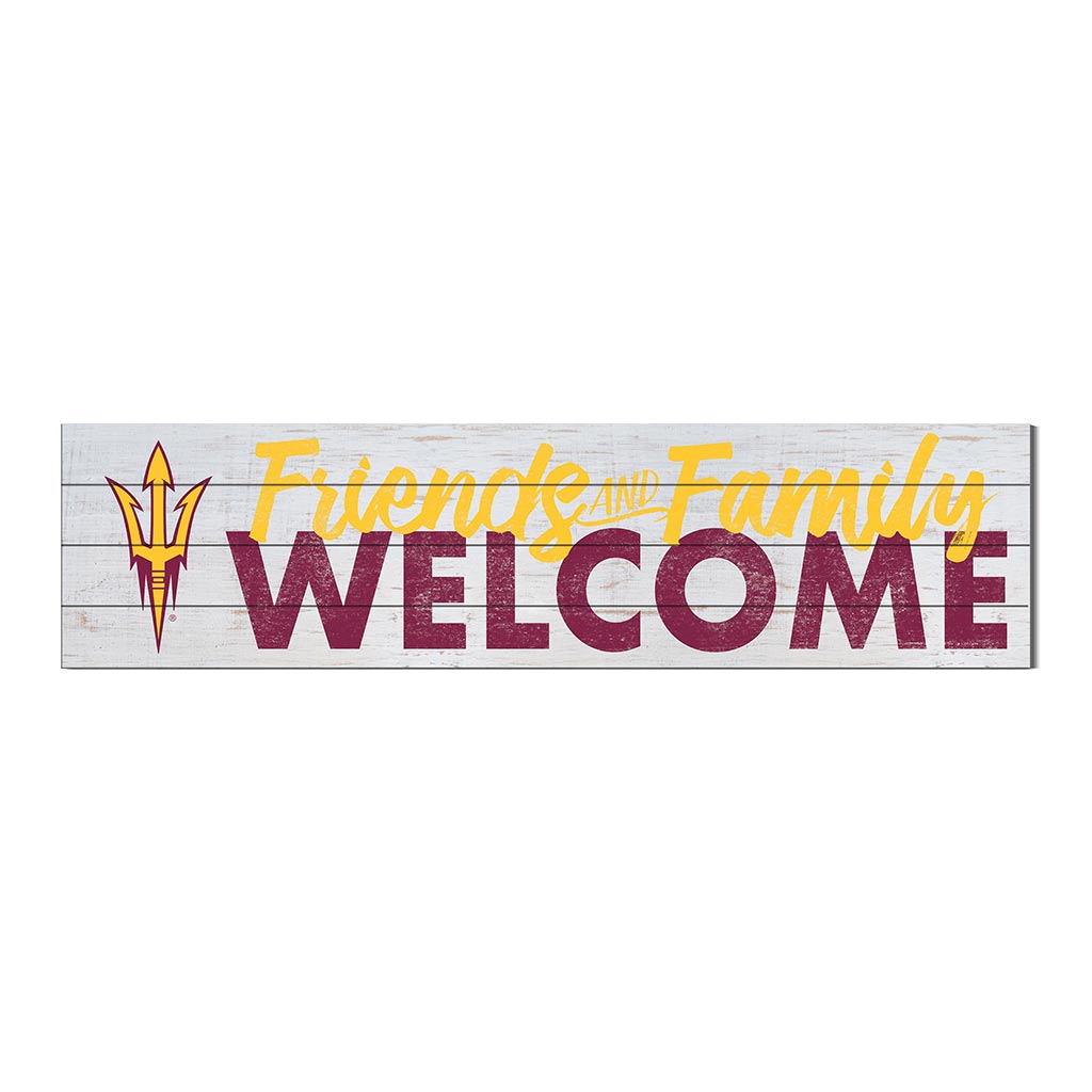 40x10 Sign Friends Family Welcome Arizona State Sun Devils