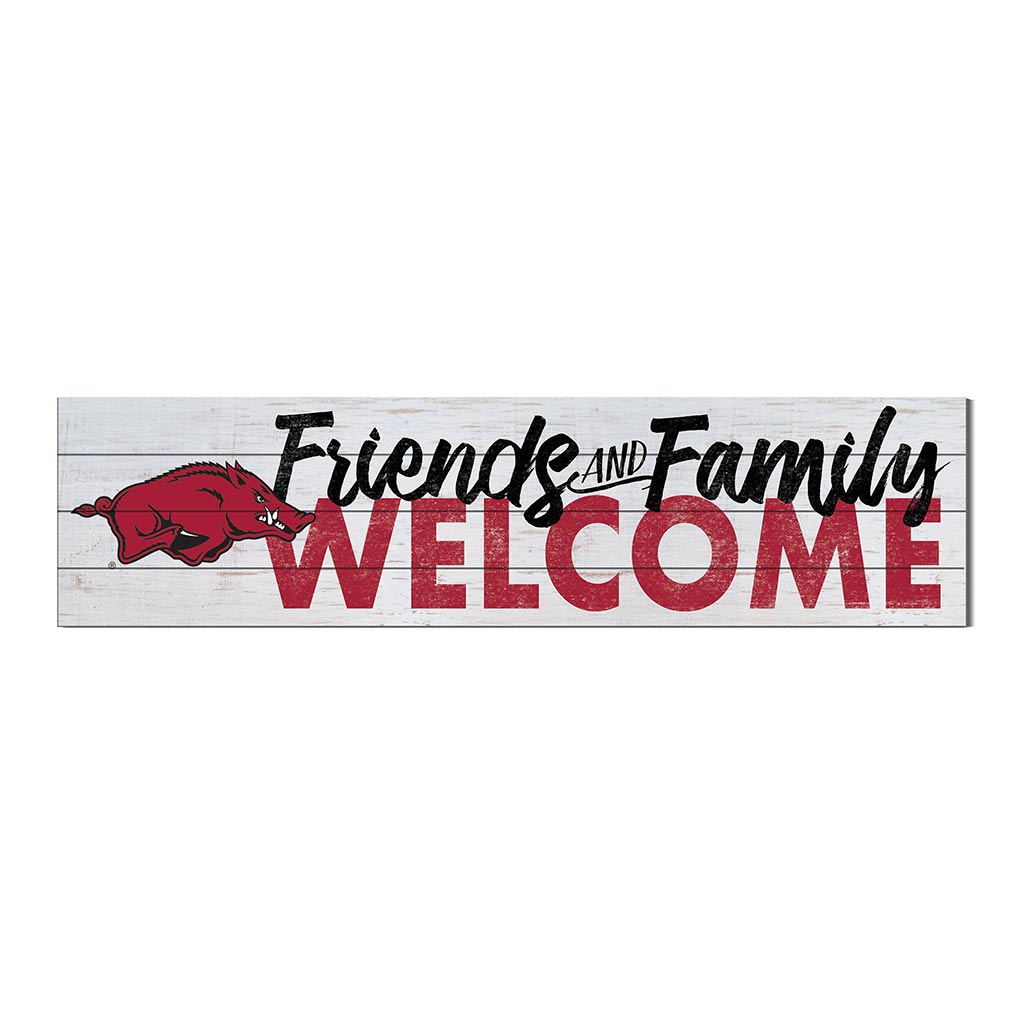 40x10 Sign Friends Family Welcome Arkansas Razorbacks