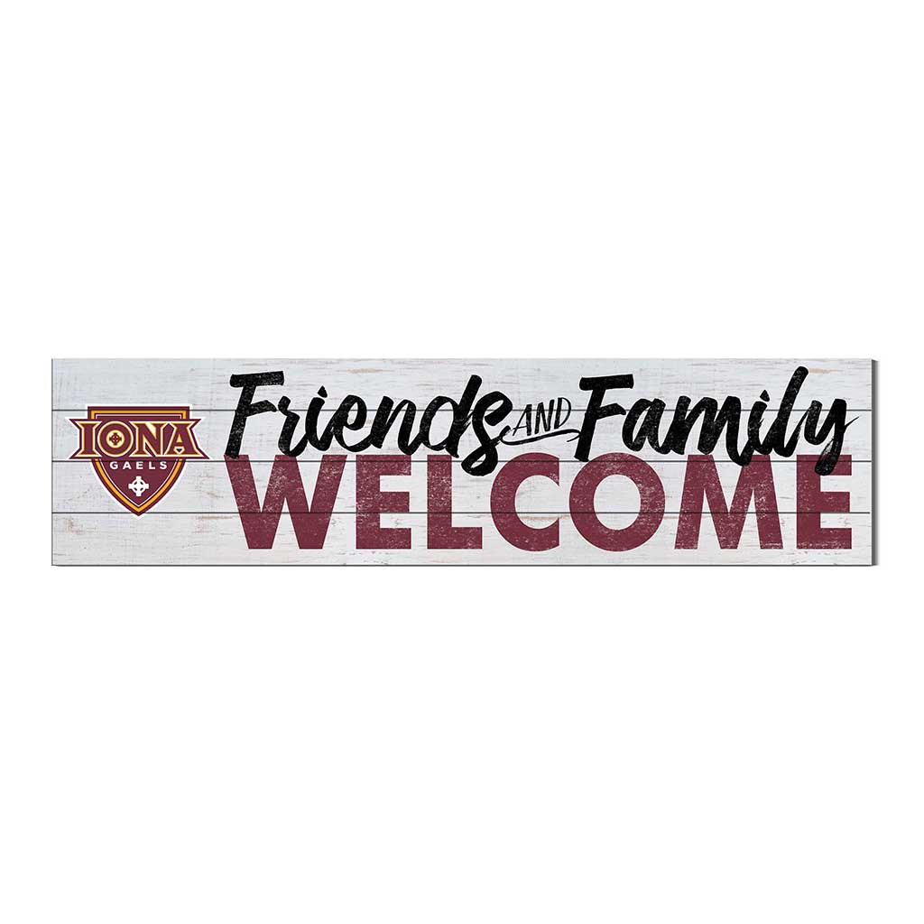 40x10 Sign Friends Family Welcome Lona College Gaels