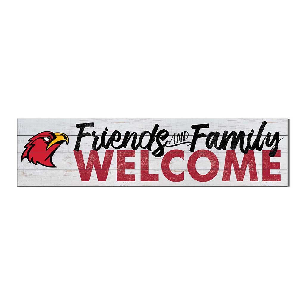 40x10 Sign Friends Family Welcome Illinois Institute of Technology Scarlet Hawks